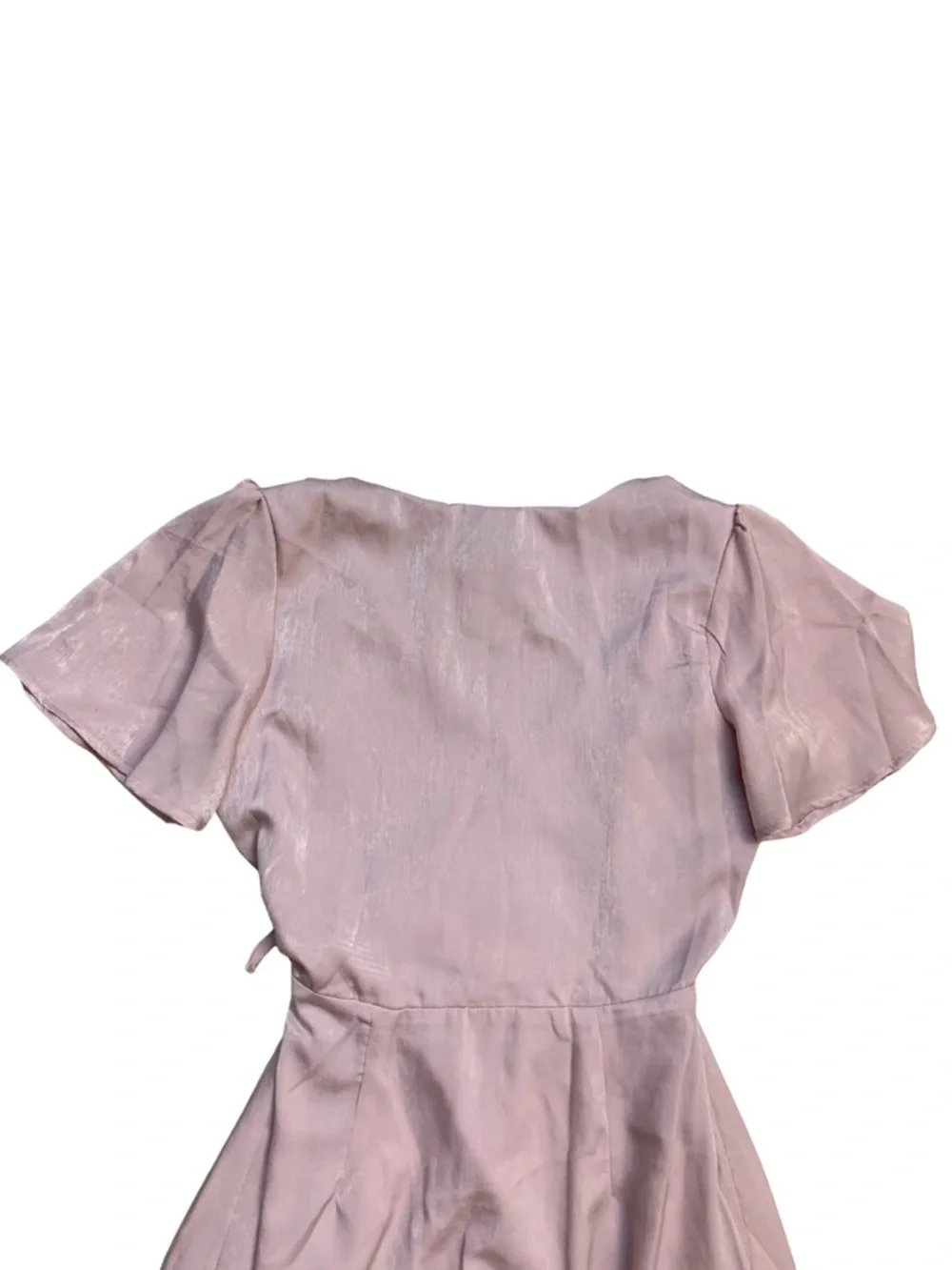 J.O.A. Blush Pink High-Low Wrap Dress XS Fairy Romantic Whimsical Prom Wedding